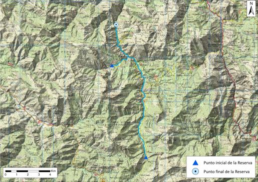 Mapa detalle Cabecera del río Ponga