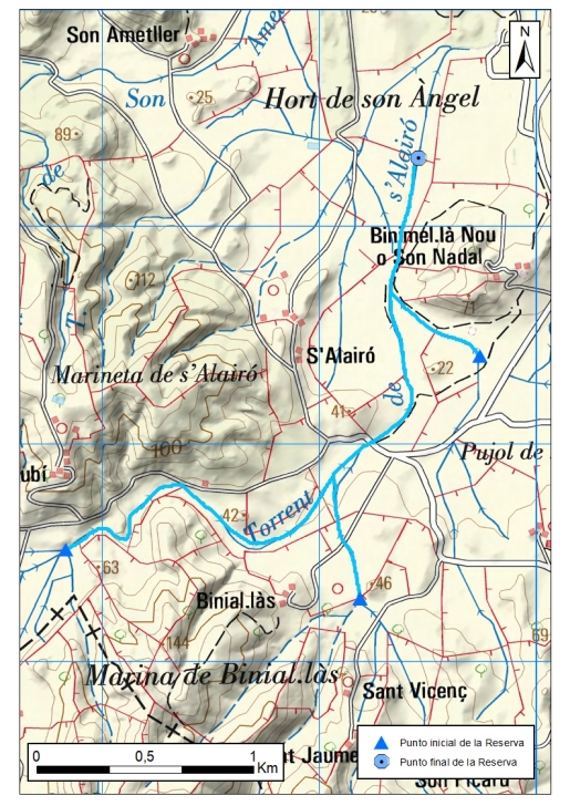 Detalle mapa Torrent de Binimel·là