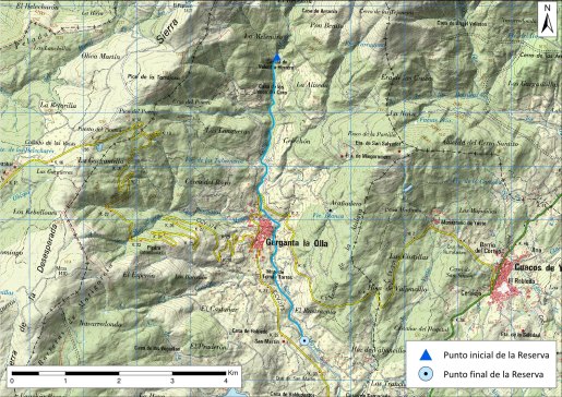 Mapa detalle Garganta Mayor