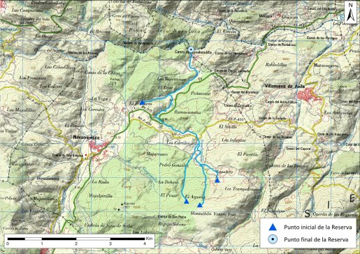 Detalle mapa río Navahondilla