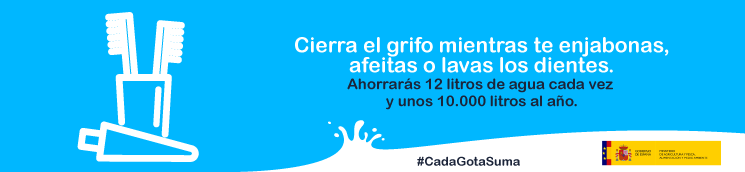 Cierra el grifo. #CadaGotaSuma