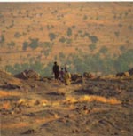 Zona desértica en la Falla de Bandiagara, Mali.
