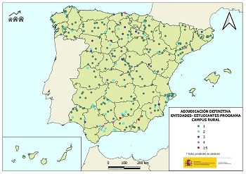 Banner Reto Demográfico - Distribución alumnos Campus Rural 2021-2022