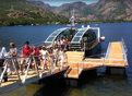 Concluye el programa de educación 'Un Río, Dos Países' en los parques naturales zamoranos de Arribes y Sanabria. Vistas de un barco turístico