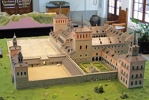 Maqueta del antiguo Palacio de Valsaín