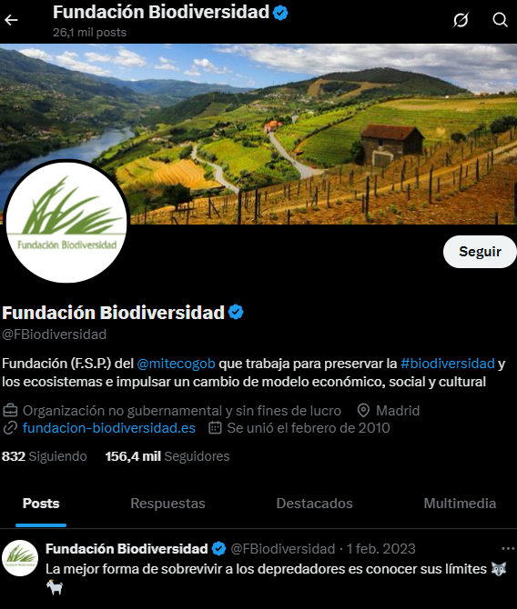 X Fundación Biodiversidad