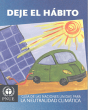 Portad del libro Deje el hábito: guía de las Naciones Unidas para la neutralidad climática