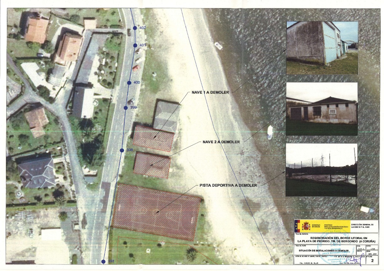 Plano de situación de instalaciones a demoler