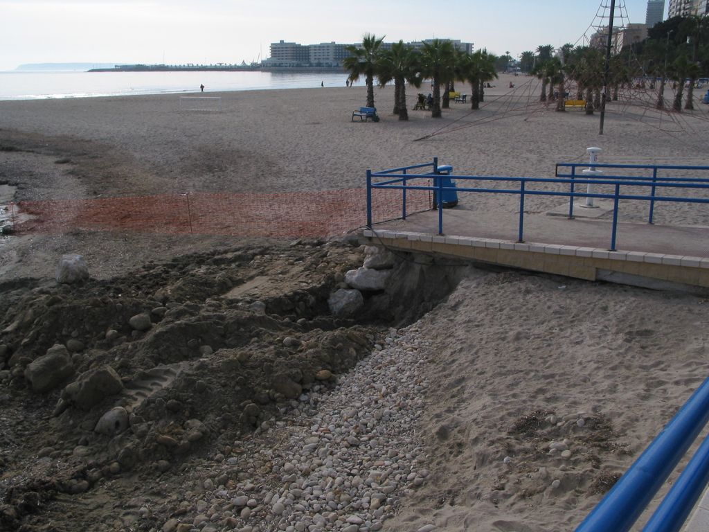 Plan PIMA Adapta. Aporte de arena a las playas de Alicante