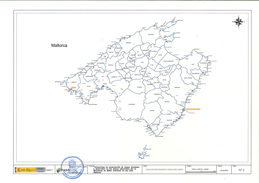 Plano situación del proyecto