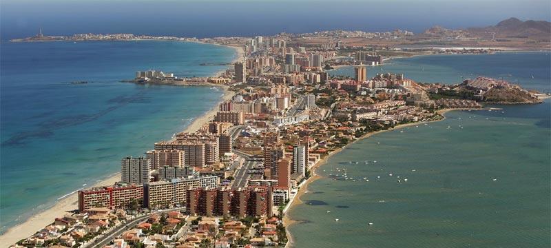 Imagen aérea del litoral