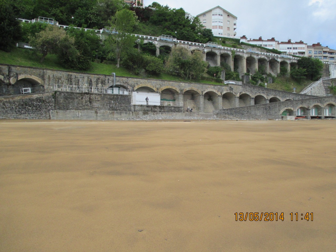 Ejecución de rampa en la playa de Malkorbe