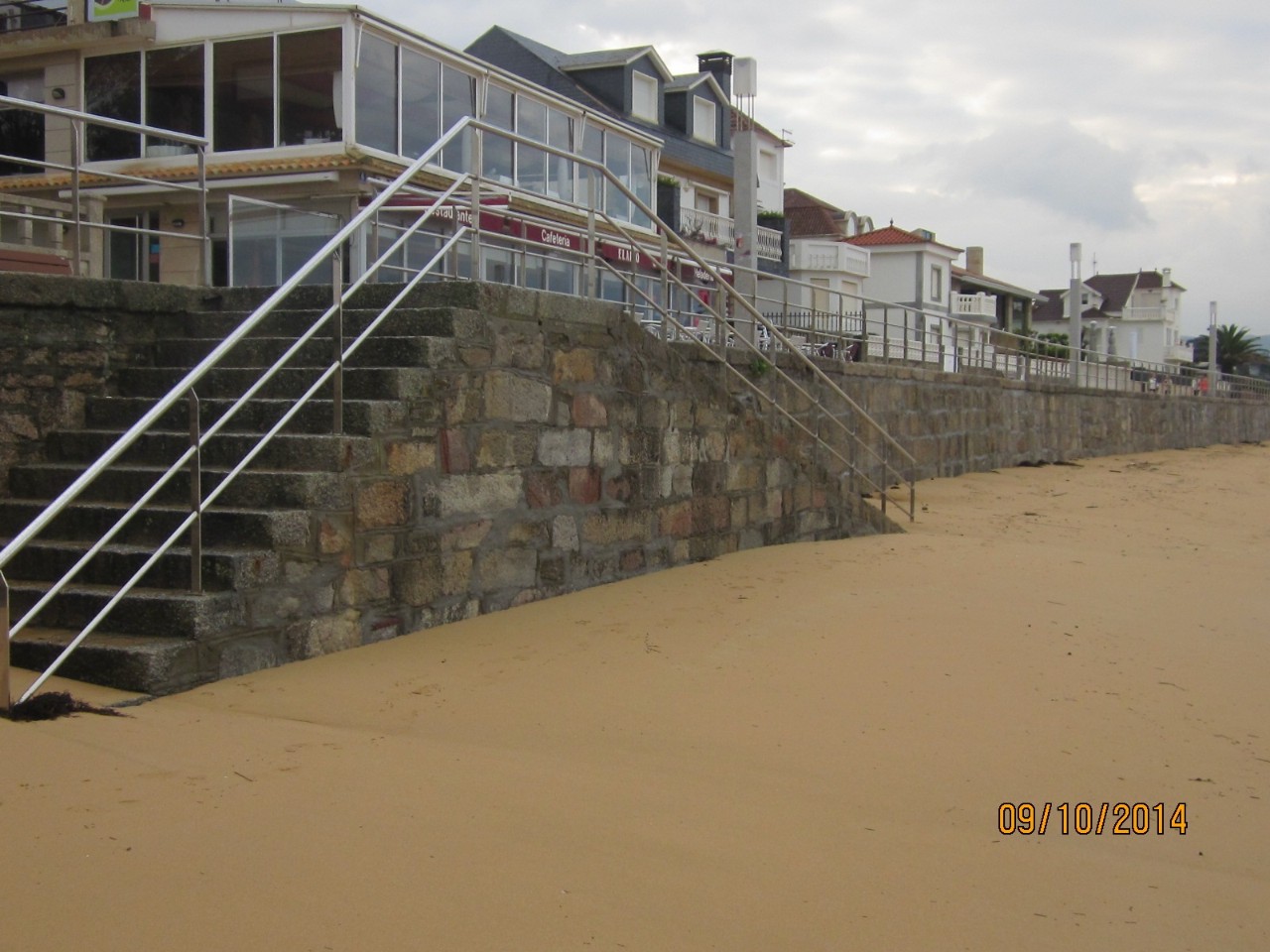 Paseo marítimo de Panxón. Rehabilitación del paseo marítimo: Levantamiento y reconstrucción del muro del paseo en su situación actual incrementando la profundidad de cimentación