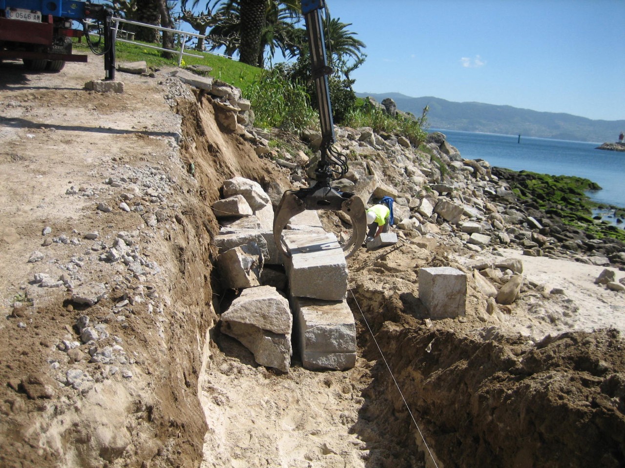 Playa de Panadeira. Rehabilitación acceso a la playa. 