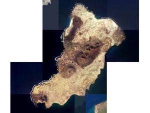 Imagen satélite de la Isla de La Graciosa
