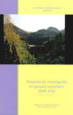 Portada del libro Proyectos de investigación en parques nacionales: 2009-2012