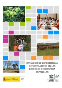 Portada del catálogo de experiencias demostrativas en las Reservas de Biosfera españolas