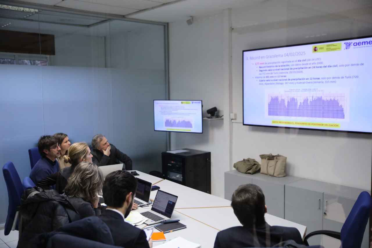 Reunión de la vicepresidenta Sara Aagesen en la sede central de AEMET celebrada el 05/02/2026