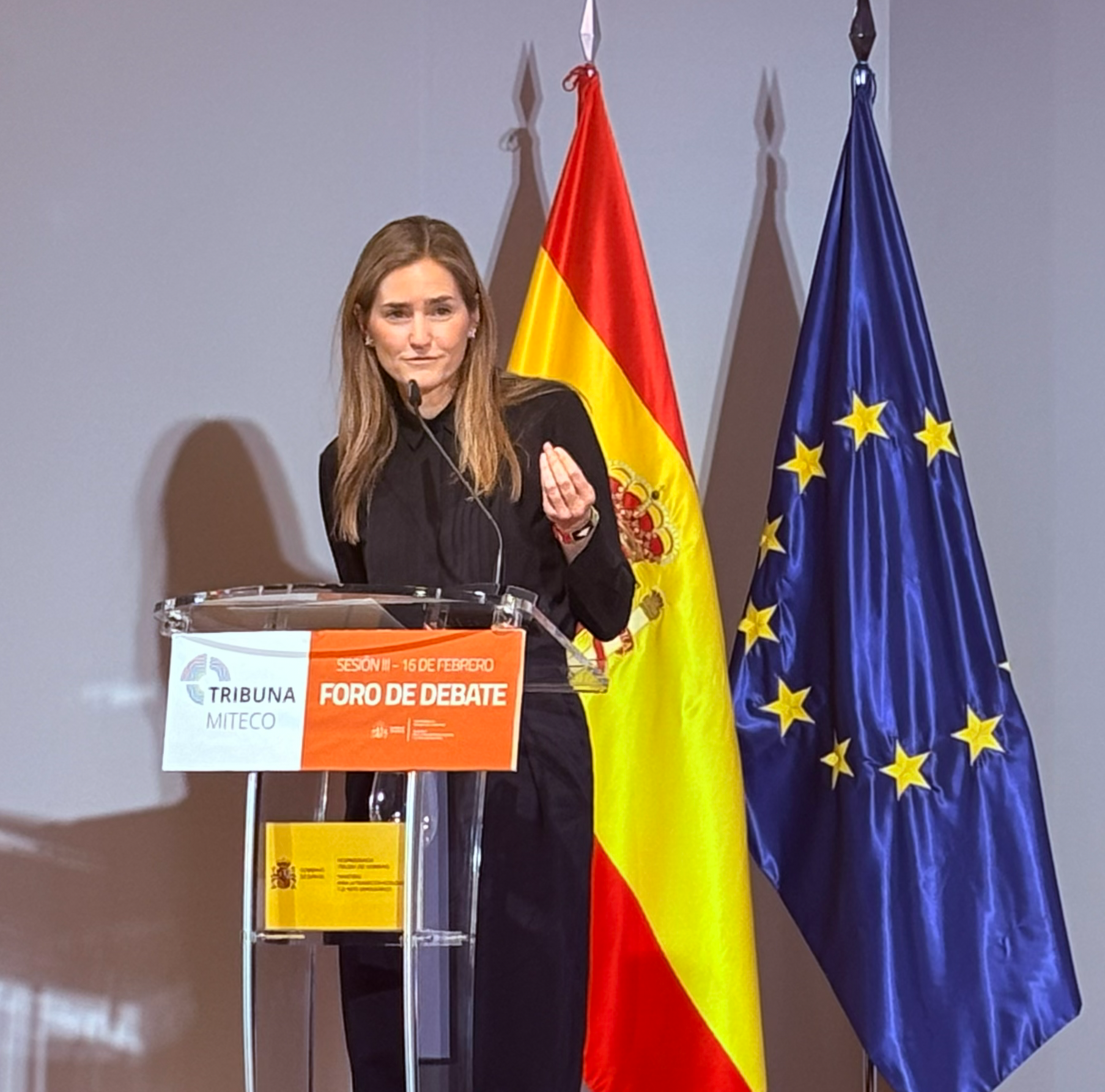 Sara Aagesen en la Tribuna MITECO