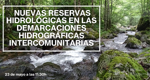 Cartel Jornada nuevas reservas hidrológicas en las demarcaciones hidrográficas intercomunitarias