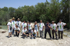 Imágen de particiapantes en el Programa de Voluntariado Ríos