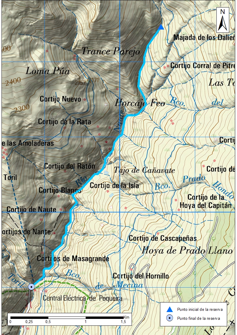 Mapa detalle Alto Poqueira