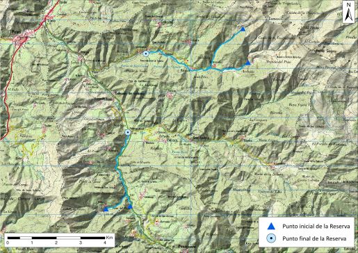 Mapa detalle Río Bullón