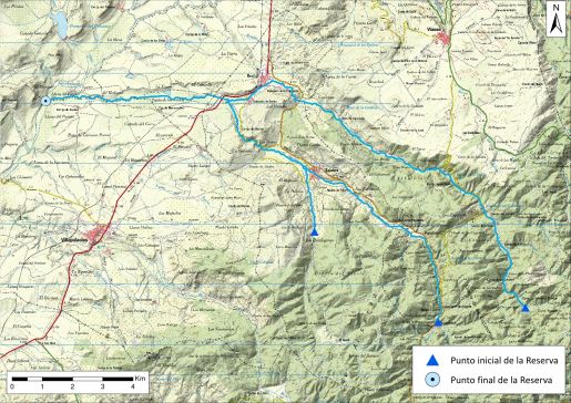 Mapa detalle Cabecera de los ríos Salobre y Arjonilla (o Angorrilla)