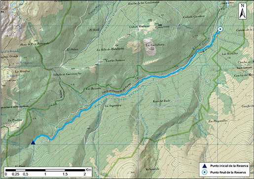 Mapa detalle Río Lozoya