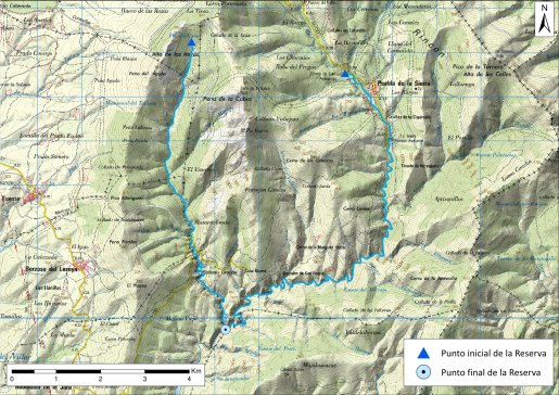 Mapa detalle ríos Riato y Puebla
