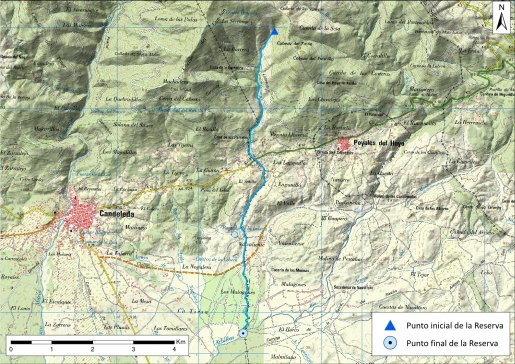 Mapa detalle río Muelas