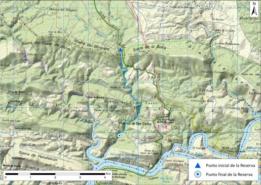 Mapa detalle río Malvecino
