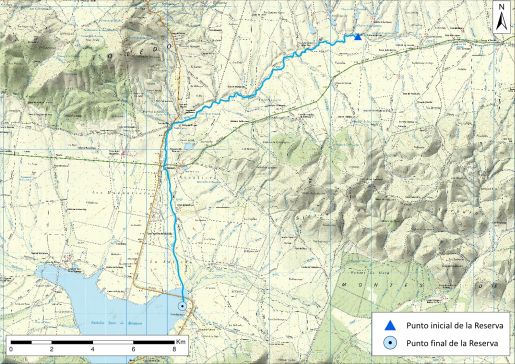 Detalle mapa Río Milagro