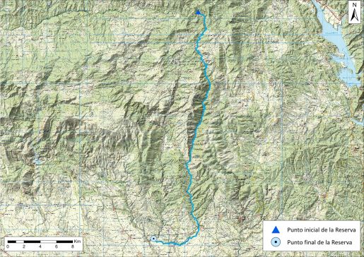 Mapa detalle Río Isuala