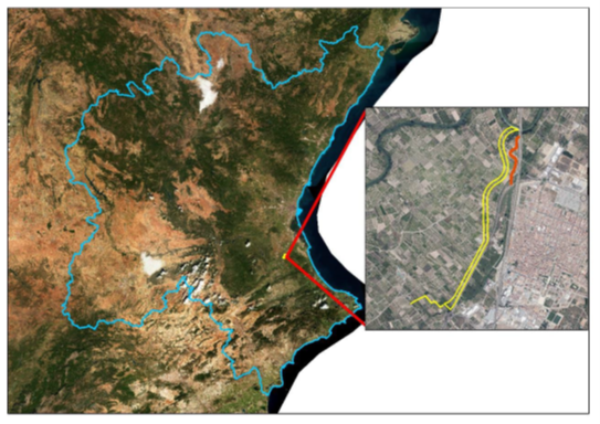 Emplazamiento del proyecto respecto a la DHJ