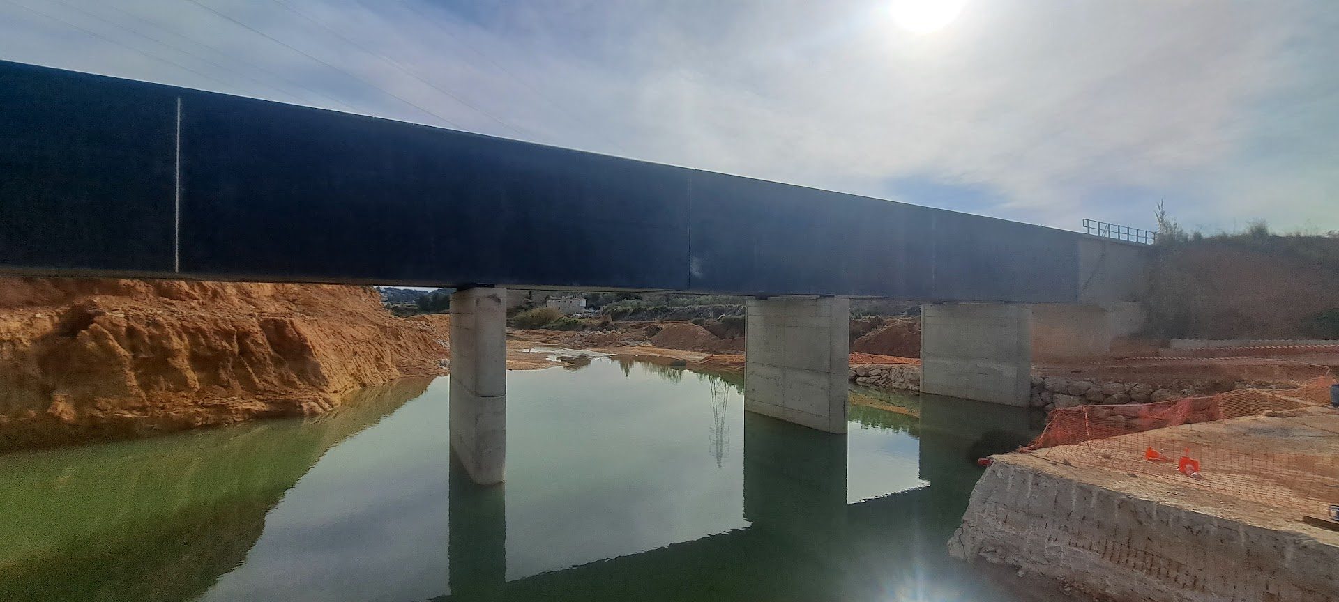 Nuevo canal Júcar-Turia en la rambla de la Horteta (Valencia) 