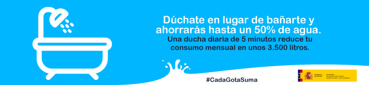 Dúchate. #CadaGotaSuma