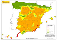 Mapa de aridez de España
