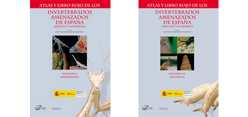 Composición portadas Atlas de Invertebrados Amenazados de España (Vulnerables)