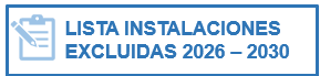 Lista de instalaciones excluidas del régimen general de comercio de derechos de emisión de acuerdo con los artículos 27 y 27bis de la Directiva 2003/87 en el periodo 2026-2030