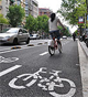 Circulando por las calles en bicicleta