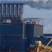 Contaminación atmosférica procedente de una fábrica