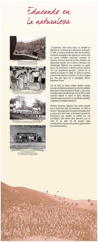Educando en la sierra: el papel educativo de la sierra de Guadarrama fue impulsado por Francisco Giner de los Ríos, que introdujo una metodología avanzada para aquella época.
