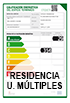 Etiqueta de certificación energetica CENEAM residencia usos múltiples