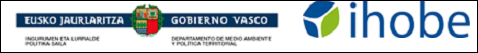 Logos del Gobierno del País Vasco e Ihobe
