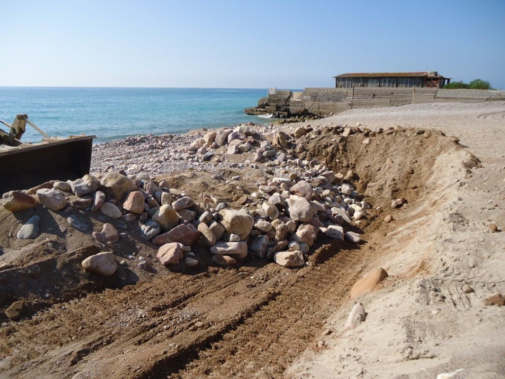 Conservación y mantenimiento de la costa de Castellón. Nules (I) - Durante de las obras
