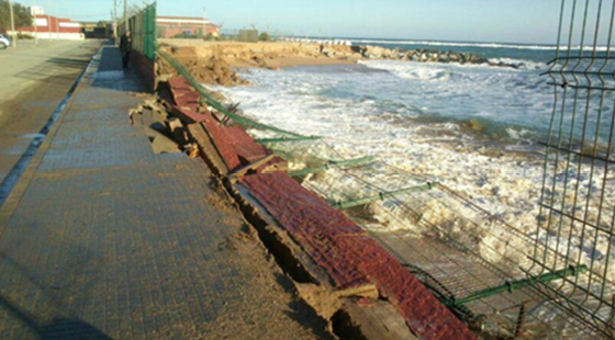 Obras de estabilización de la línea de costa y defensa contra inundaciones en las playas del entorno próximo al delta del Tordera (Malgrat de Mar)