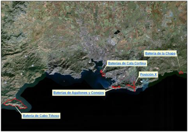 Proyecto de mantenimiento, conservación y protección de las baterias de costa de la región de Murcia (Cartagena, Murcia)