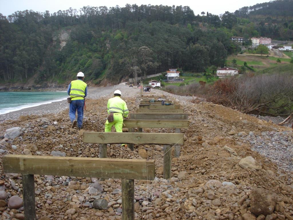 Concha de Artedo. Reparación pasarela y barandilla