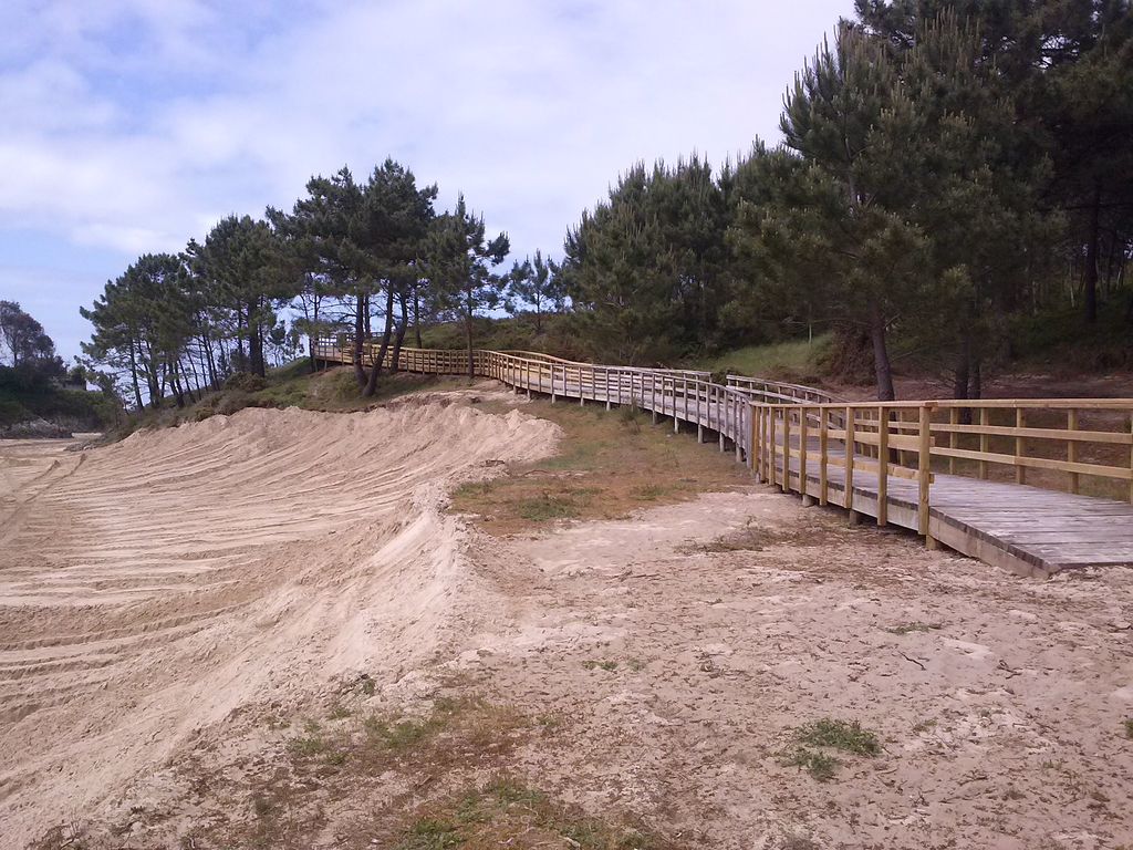 Playa de Meirás. Avería en los accesos